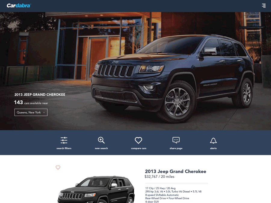 Vehicle Detail Page