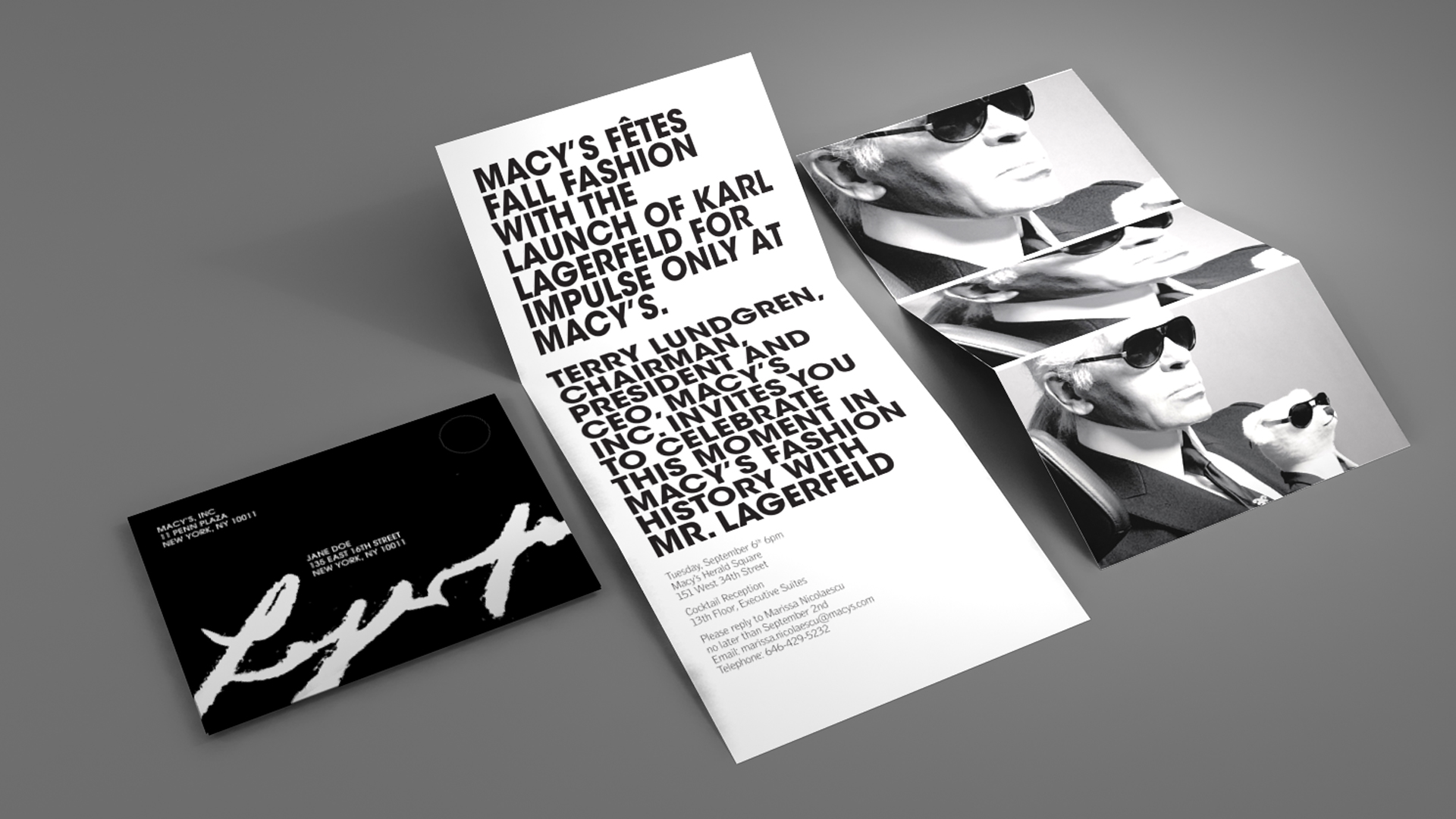 Karl Lagerfeld for Macy's Press Event